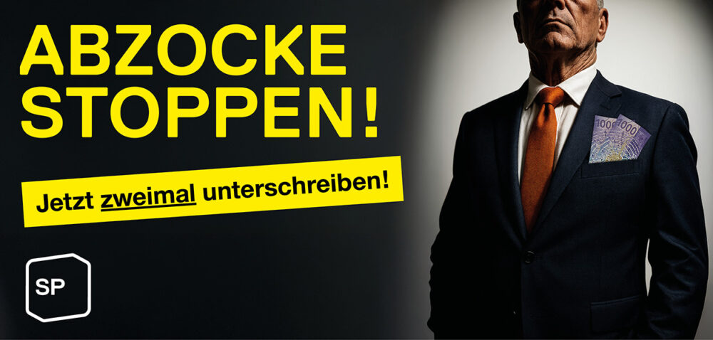 Kantonale Volksinitiativen: Abzocke stoppen